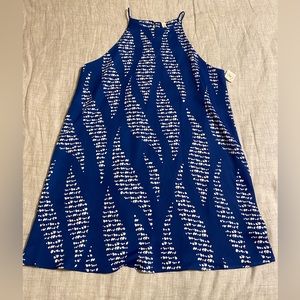Blue and white Tyche dress size Large.